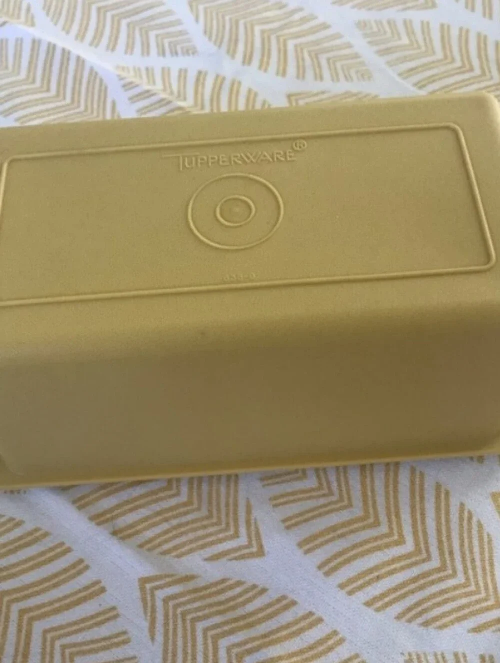 Vintage Tupperware Single-Stick Butter Dish from 1970s Top Bottom 2 Piece Vtg